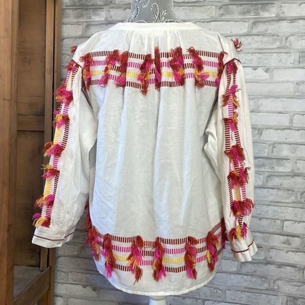 Roberta Roller Rabbit Women's Fez Fringe Laura Tunic Small Multicolor